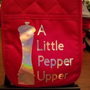 Personally Designed Potholder Pocket & Rubber Grip